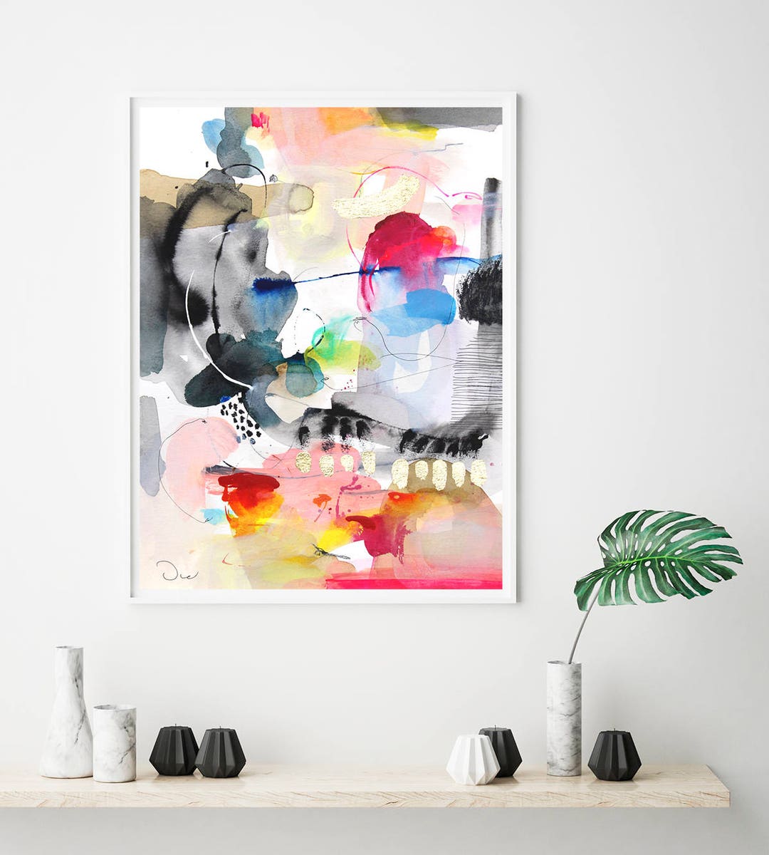 Art Prints Abstract Acrylic Painting Print Modern Wall Art - Etsy