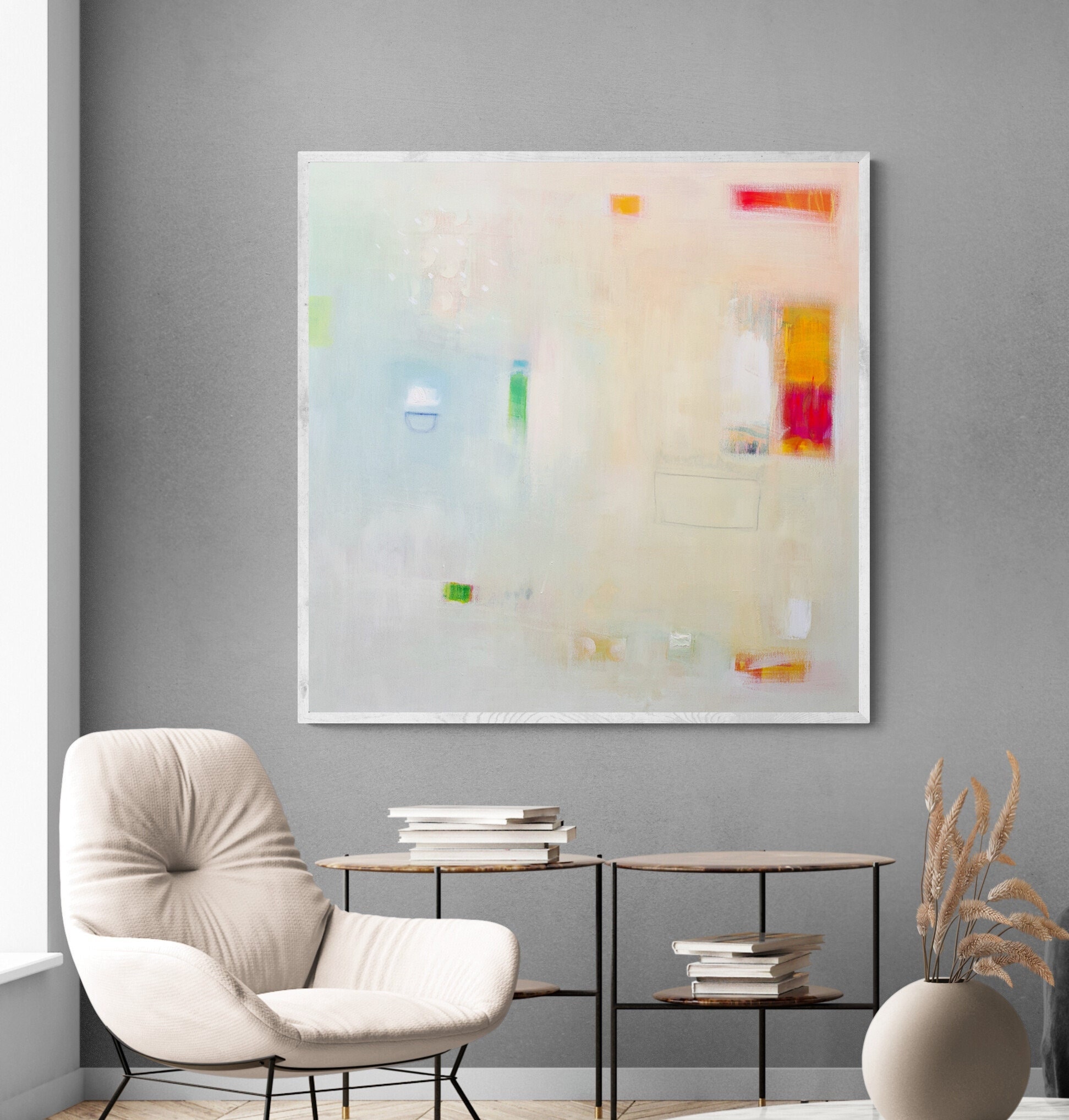 Abstract Stretched Canvas Visual Arts Collage Craft Supplies & Tools