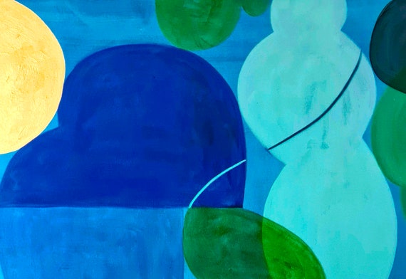 Blue Green Art Blue And Green Wall Art Prints | Gioia Wall Art