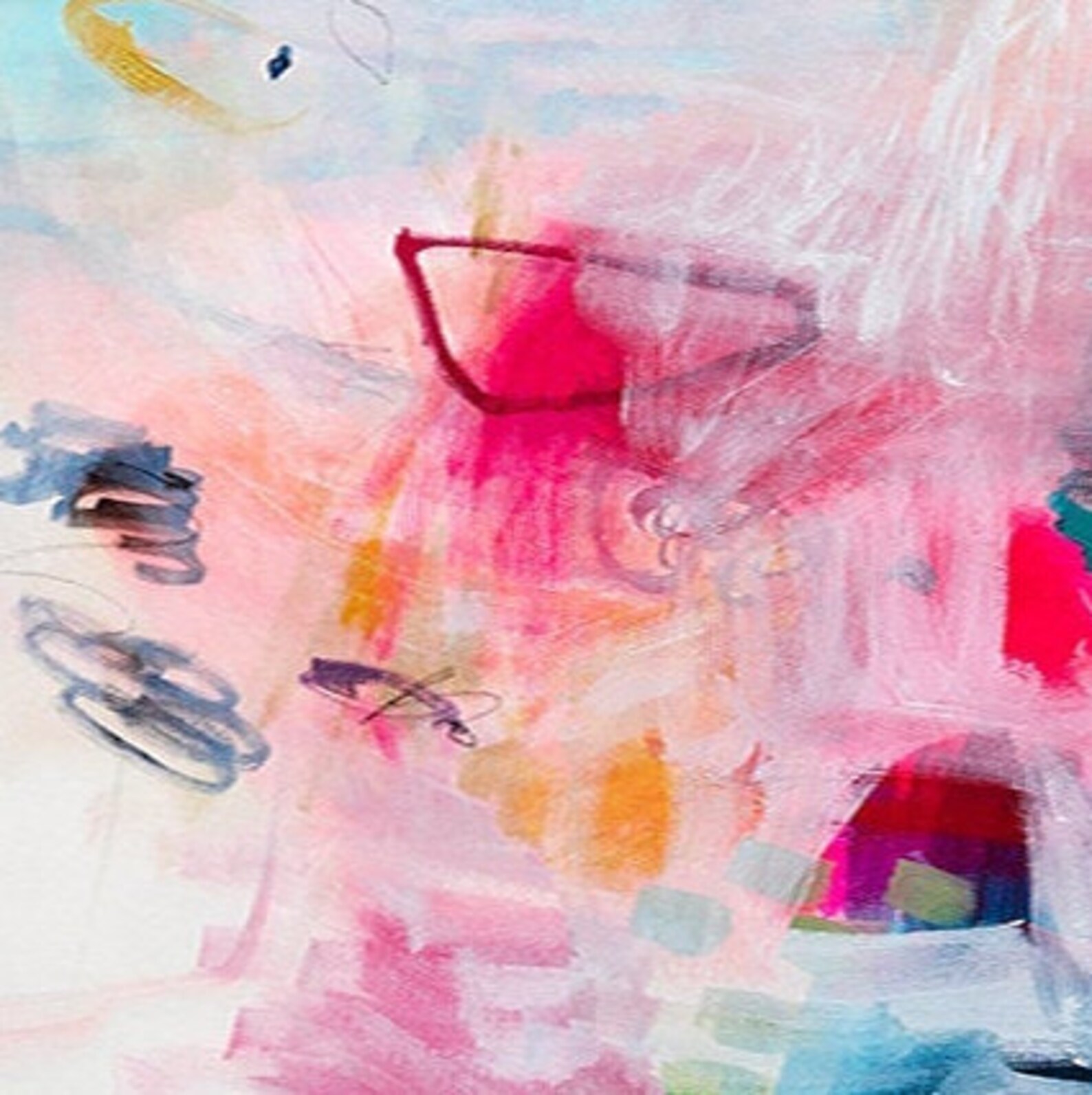 Wall Art Print Teal Blue Abstract Art Bedroom Print Decor Etsy