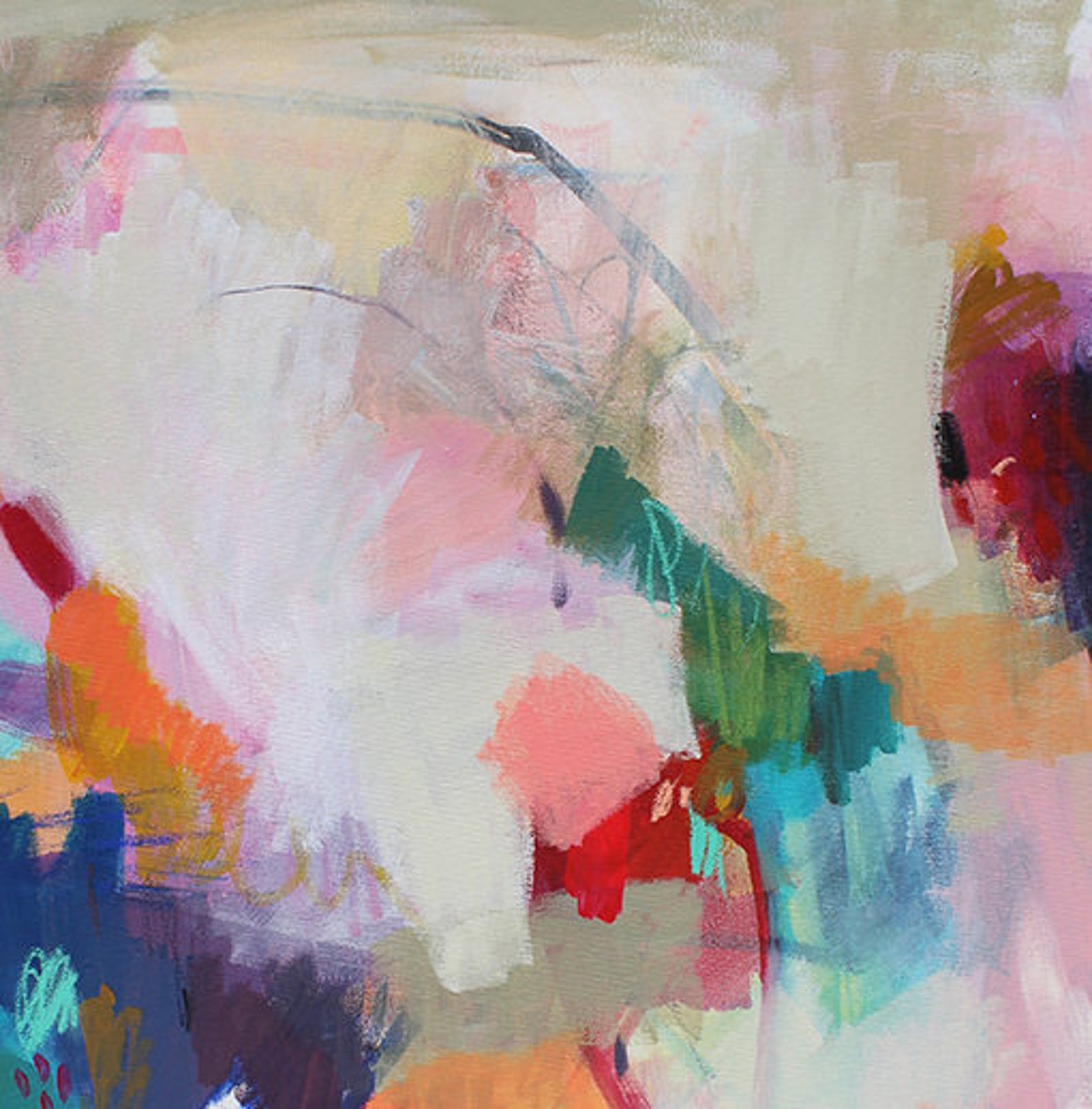 Set of 2 Extra Large Prints Acrylic Abstract Painting Giclee - Etsy