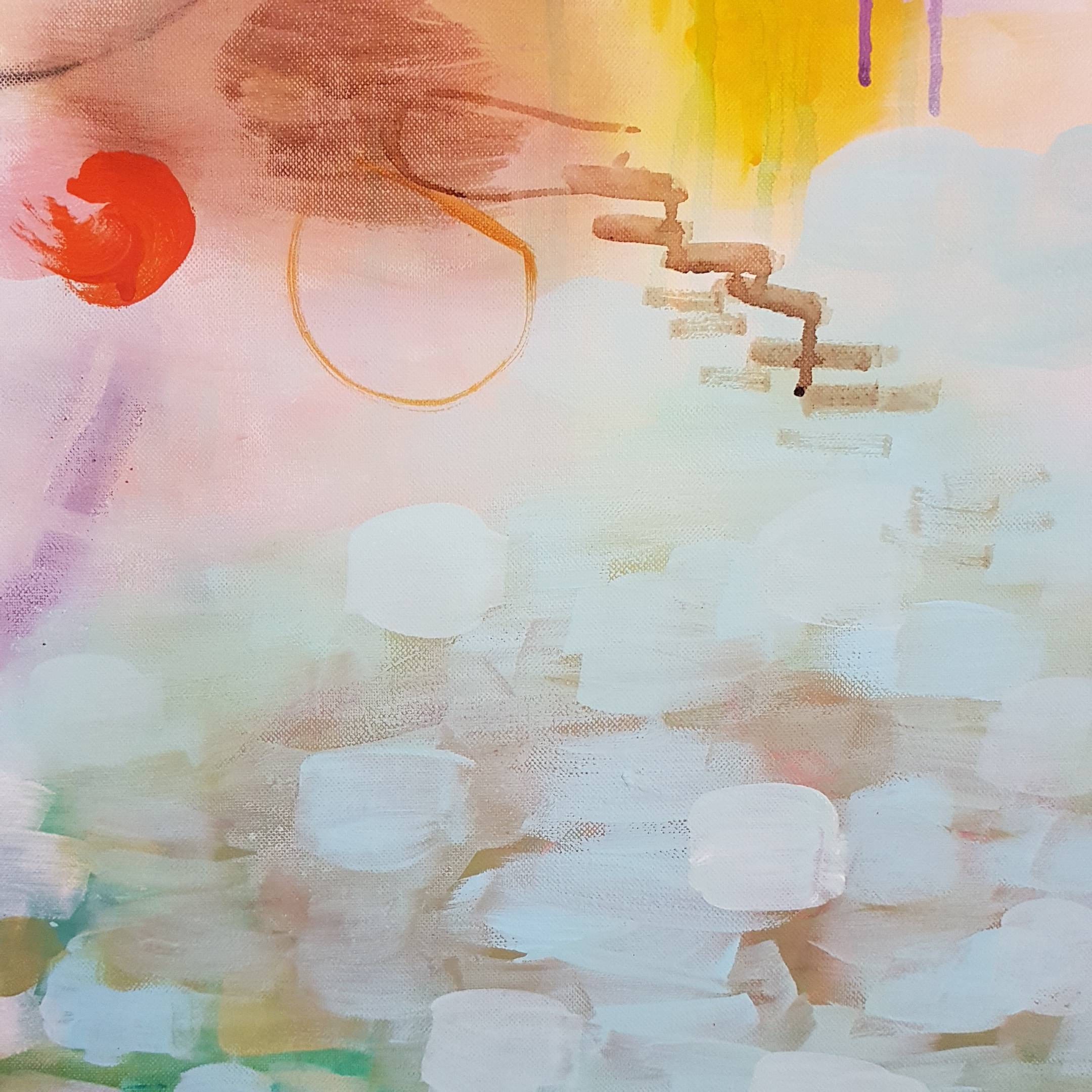 Teal Abstract Art Print Boho Art Print Large Wall Art Etsy