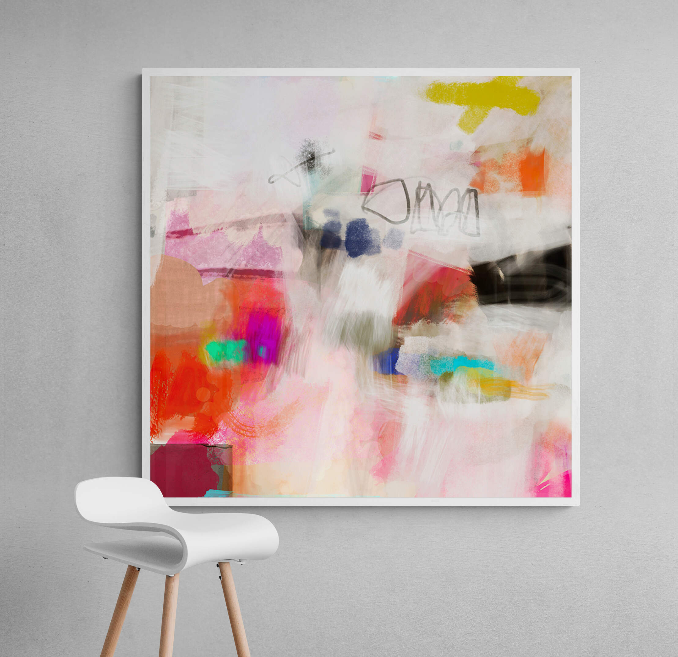 Home Décor Prints Digital Printable Wall Art Download Abstract Colorful