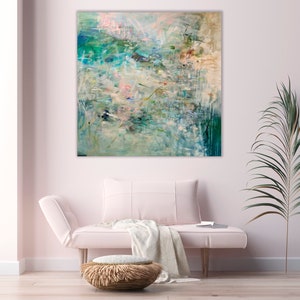 Abstract Forest Landscape Print, Large Wall Art, Canvas Art Giclee ...