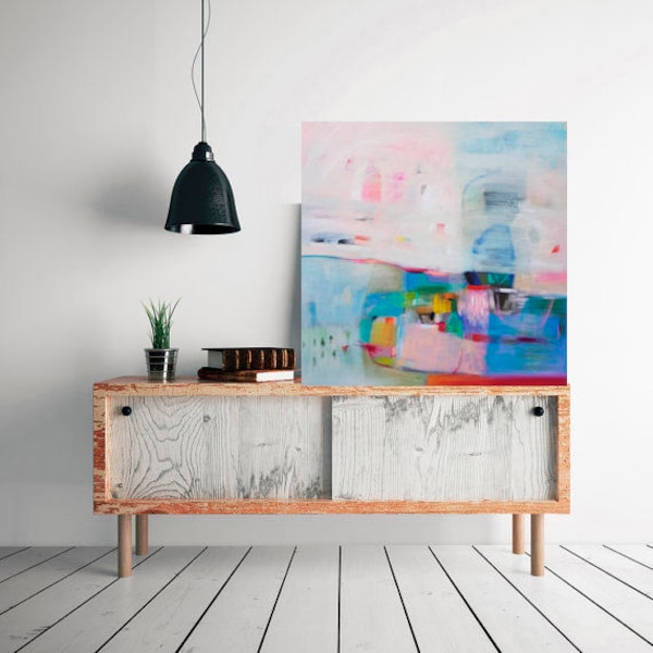 Pink Abstract painting, wall decor, home decor, wall art, Original acrylic painting, abstract art, original painting, wall decor, Painting