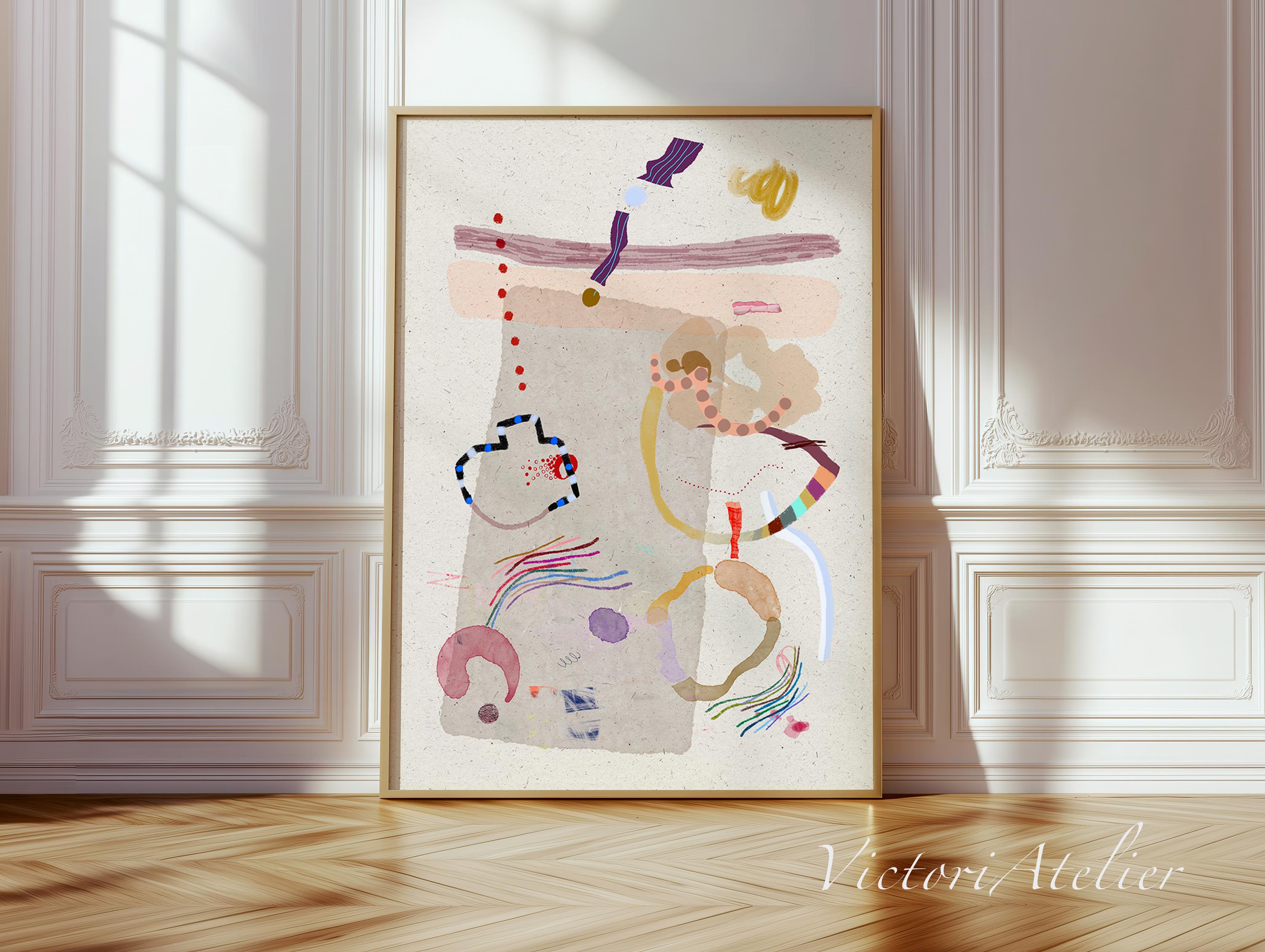 Minimalist Abstract Art Print, Earth Tones, Large Wall Decor - Etsy