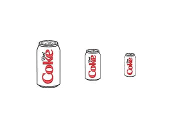 Mini Diet Soda Can Embroidery File | 2" and 3" Machine Embroidery Design | Classic Silver Soda Patch | PES DST and more