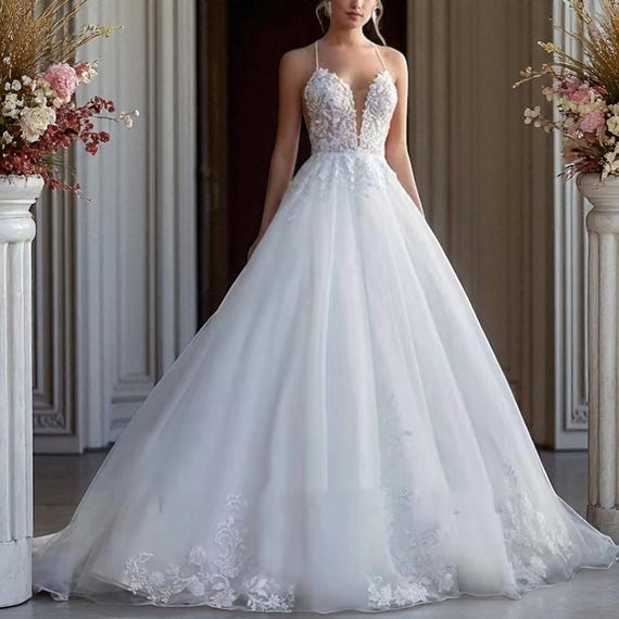 backless a line wedding dress Backless Cap Sleeve Destination A-line Bridal Dress