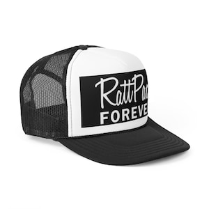 RATTPack Trucker-Cap, Einstellbare Trucker-Schaumstoff-Schwarz-Hut, Trucker-Mesh-Hut, Retro Vintage Trucker-Hut, Snapback Hut Mans, Merchandise Cap
