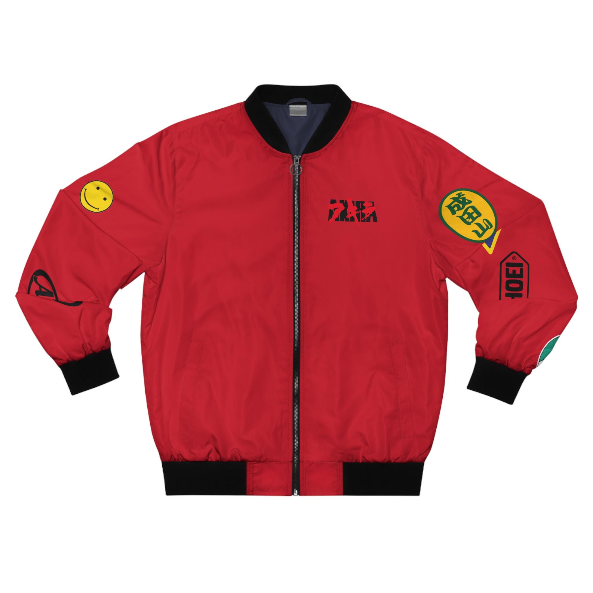 80sジャケット　AKIRA金田風ジャケット AKIRA KANEDA 30th Anniversary JACKET」背面には、研究機関での