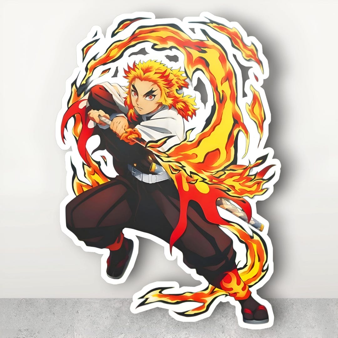 Demon Slayer Rengoku Quote Bumper Sticker - 5" Vinyl Decal
