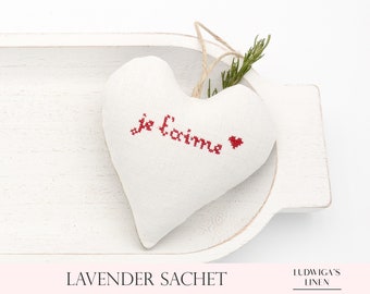 Vintage/Antique Lavender Sachet – Great gift for Her/Friends/Woman/Mom/BFF/Family – Made with Antique Linen & French Lavender, Personalized