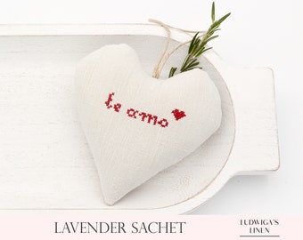 Antique/Vintage Lavender Sachet – Great gift for Her/Mom/Woman/BFF/Family/Friends – Made with Antique Linen & French Lavender, Personalized