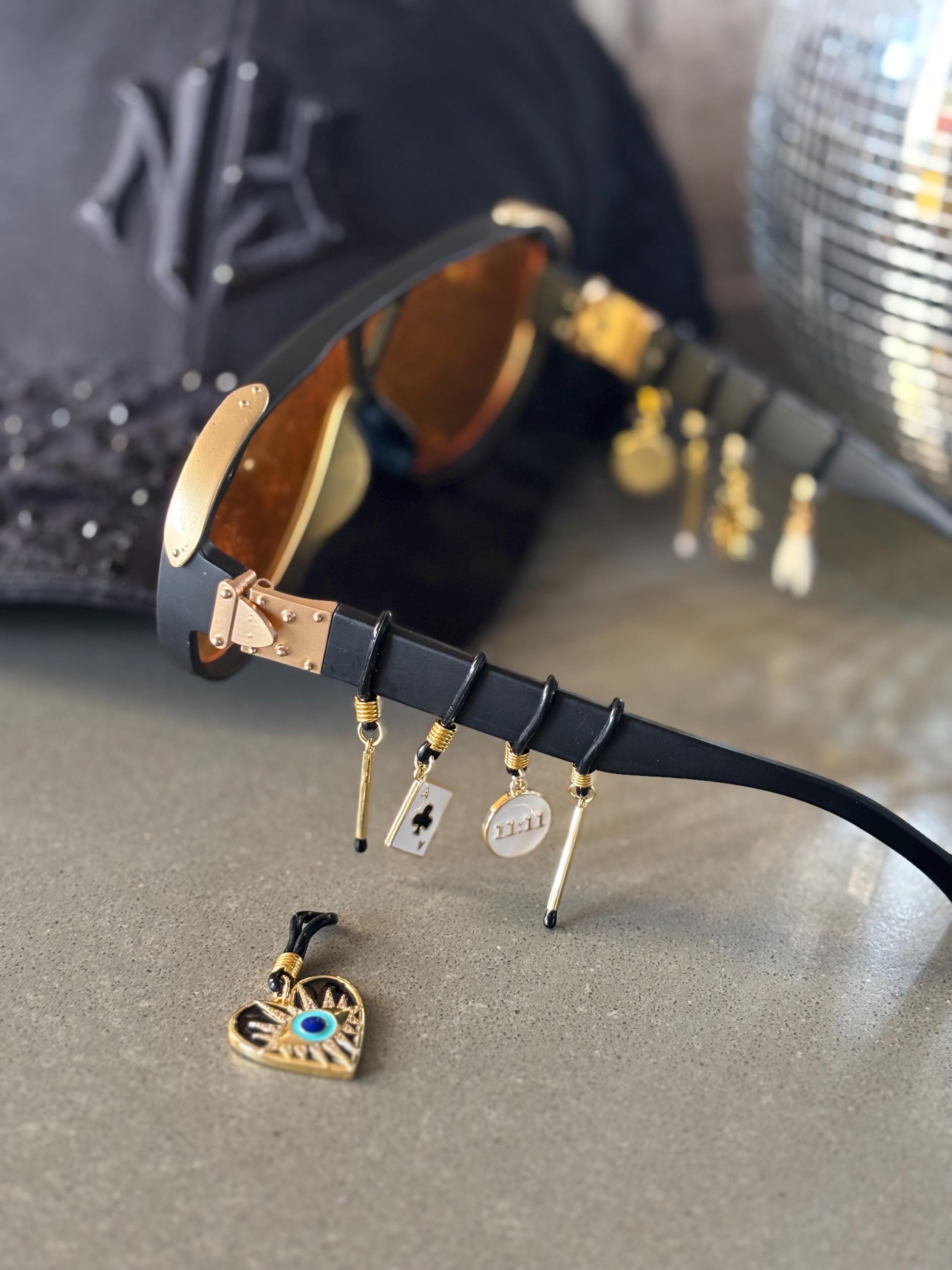 Gold & Black Collection Sunglasses Charms - 2 Included in  display picture 2