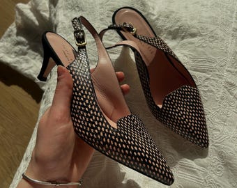 Vintage Spanish sling back heels