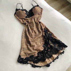 white christmas dresses Catwalk Collection Vintage Black Lace & Satin Corset Dress main image 0