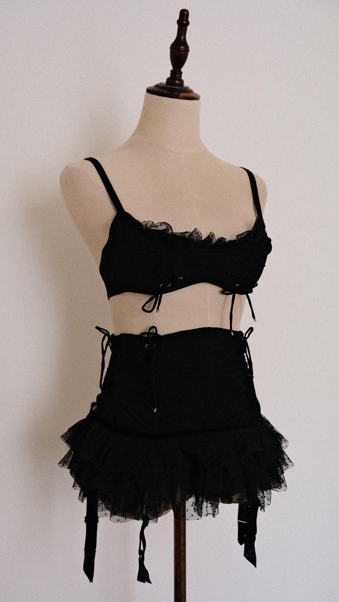 Paire De Bas De Soie Chantal Thomass Vintage - Taille 2 - Noir - Neufs Avec Emballage - Style Au-dessus Du Genou