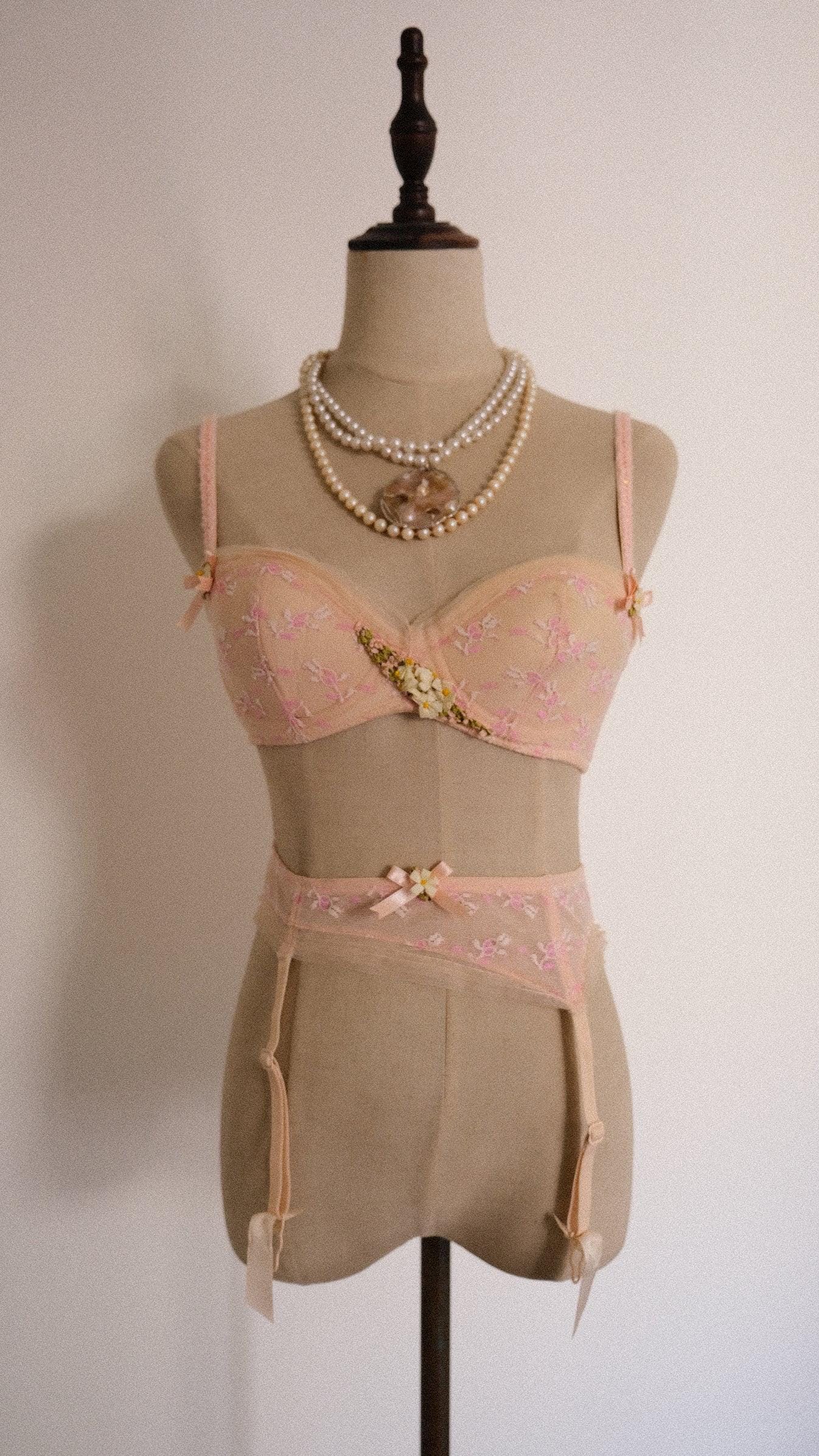Reggiseno Push-up Victoria's Secret 40DD, Verde Salvia Con Pizzo Leopardato E Shimmer Oro, Nuovo Con Etichette - Foto 3