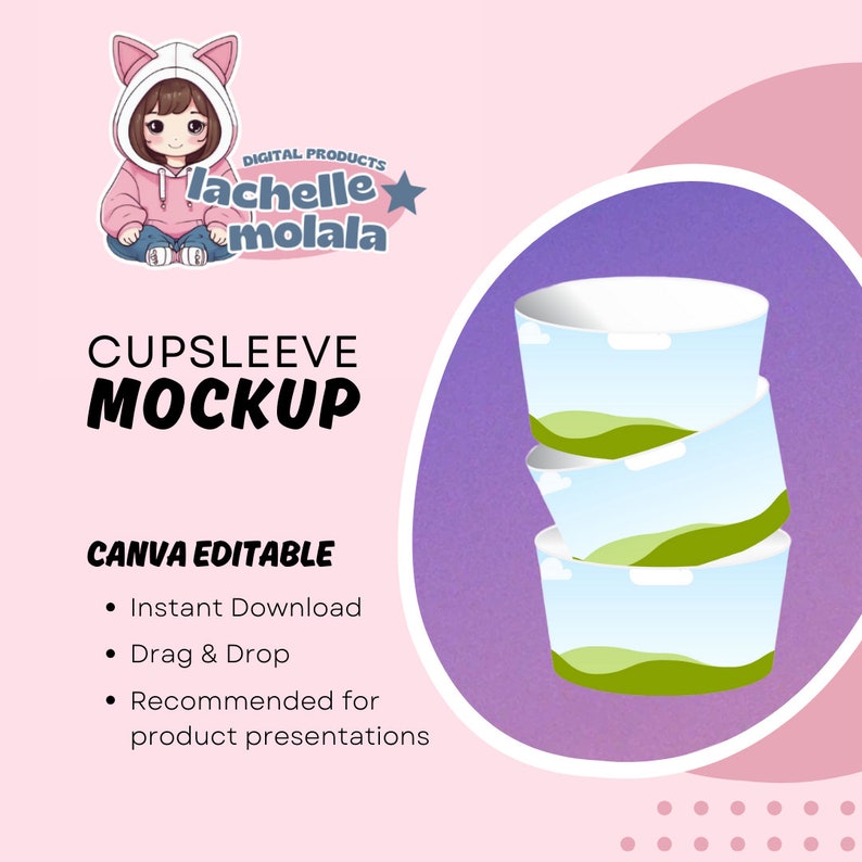 Canva Cup Sleeve Mockup Template Etsy Canva Cup Sleeve Mockup Template Etsy