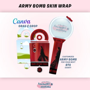 Lightstick Skin Wrap-sjabloon voor AB MOTS SE | Bewerkbaar canvasontwerp | Direct downloaden