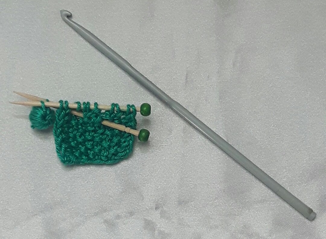 Knitting Brooch Pin With Miniature Knitting Bamboo Needles and Etsy