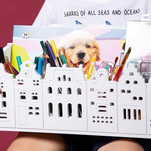 Organizador de escritorio para niños, papelería y creatividad, artbox, caja para papelería, regalo para escolares, regalo para niños, lápices