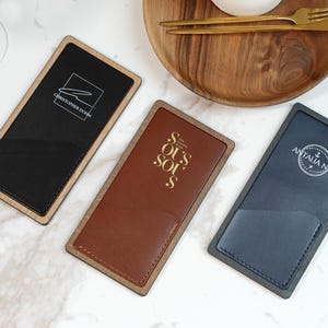 Guest Check Books, Custom Bill Holder, Wood Check Presenter, Restaurant Checks, Personalized Serving Booklet, Server Book