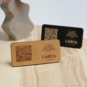 Supporto per menu QR personalizzato con logo, supporto per menu QR, cartello menu in legno, menu scansione per visualizzare, menu da tavolo in legno, menu codice QR, menu ristorante