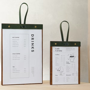 Wand Menü Halter, Holz Menü Bord, Cafe Bar Menü Halter, Hochzeit Clip Board, Menü Zwischenablage, Kunden Restaurant Menü Bord, Menü Binder