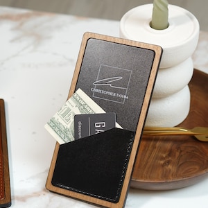 Guest Check Books, Custom Bill Holder, Wood Check Presenter, Restaurant Checks, Personalized Serving Booklet, Server Book