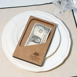 Guest Check Books, Restaurant Checks, Personalized Serving Booklet, Server BookWood Check Presenter, Custom Bill Holder,