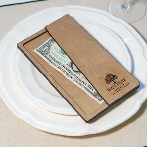 Guest Check Books, Restaurant Checks, Personalized Serving Booklet, Server BookWood Check Presenter, Custom Bill Holder,