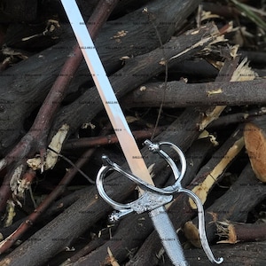 Customizable Rapier Sword With Scabbard | Legend Of Zoro Sword | Gift for Husband Sword | Groomsmen Sword | Christmas Gift | Replica Sword