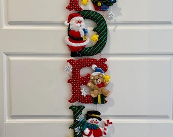 Finished Bucilla NOEL Wall Hanging
