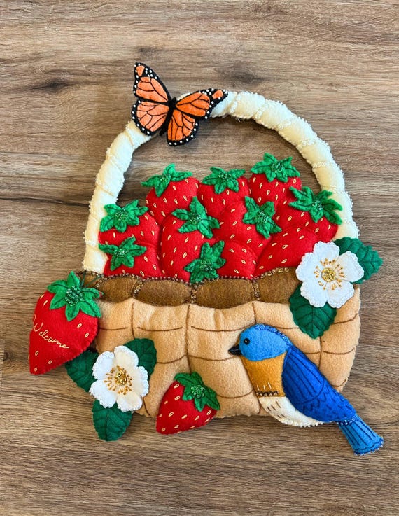 Finished Sweet Summer Wall Hanging from MerryStockings