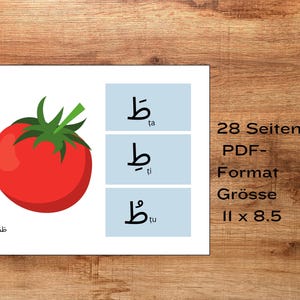 Arabic Alphabet Learning Aid,Visual PDF Guide for Children,Discover Arabic Letters | Learning Guide for Kids,Learn Arabic Letters with Fun