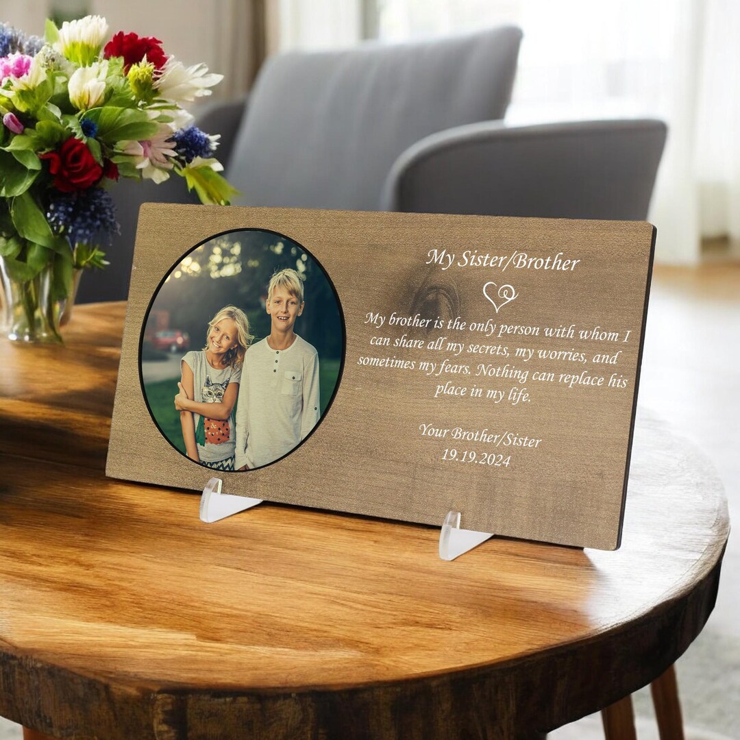 Custom Personalized Brother Wooden Frame,wooden Picture Frame,gift for ...