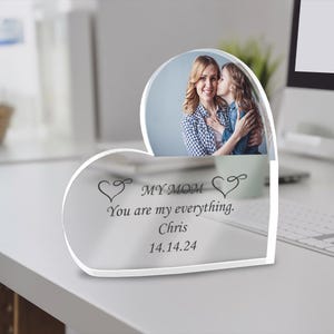 Custom Personalized Acrylic Block for Mother, Acrylic Block Text, Home Decoration, Gift for Mom, Christmas Gift, Mother Gift, Acrylic Gift