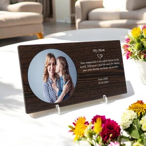 Custom Personalized Mother Wooden Frame, Wooden Picture Frame,Picture Frame,Gift for Mother,Gift for Mom,Personalized Gift,Mother&#39;s Day Gift