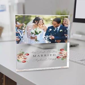 Für verheiratete kundenspezifische personalisierte Acrylblock, Acrylblock-Text, Hauptdekoration, Geschenk für Jahrestag, Weihnachtsgeschenk, Valentinstaggeschenk