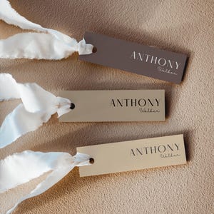 Seating Name Cards Template, Slim Wedding Guest Place Card, Printable Narrow Event Place Card, Small Place Card Menu, Editable Download