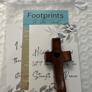 Handheld Wooden Cross Religious Gift for Stress Relief Christian Pocket Fidget Cross Encouragement Gift for Believers Wooden Faith