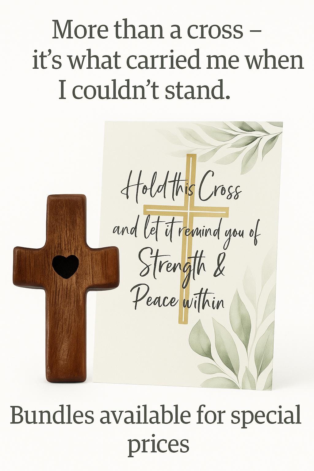 The Cross In My Pocket Laminated Poem Card With Cut-Out Penny Cross