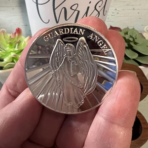 Guardian Angel Coin Token of Protection Angel Pocket Coin Gift Religious Keepsake for Comfort Blessing & Encouragement Spiritual Gift