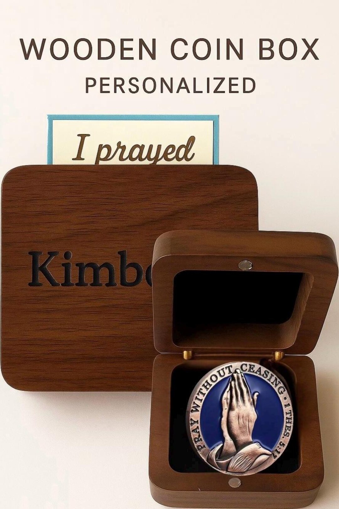 Lord's Prayer Coin With Praying Hands Christian Keepsake Token ...