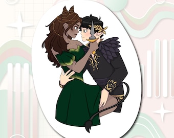 Cruel Prince Fan Art Sticker – Jude and Cardan