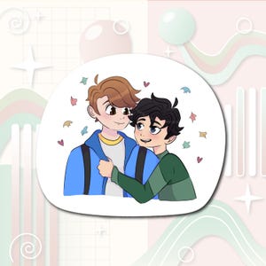 Heartstopper Vinyl Sticker – Nick and Charlie