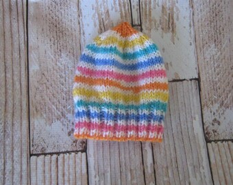 acrylic Baby Hat - 6 - 12 months Hand knit