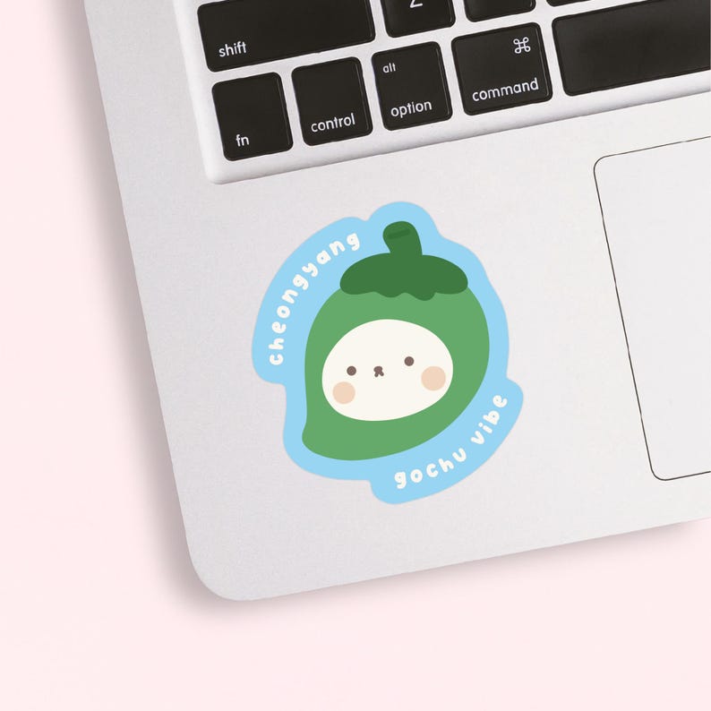 Cheongyang Gochu Sticker | Waterproof Glossy Vinyl Sticker | Journaling ...