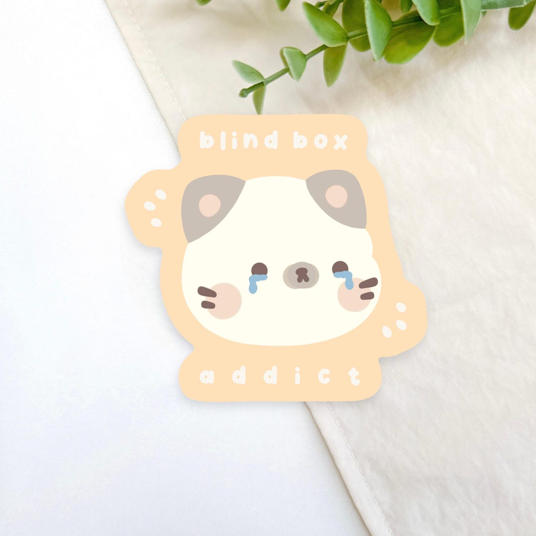 Blind Box Addict Sticker | Waterproof Glossy Vinyl Sticker | Journaling ...